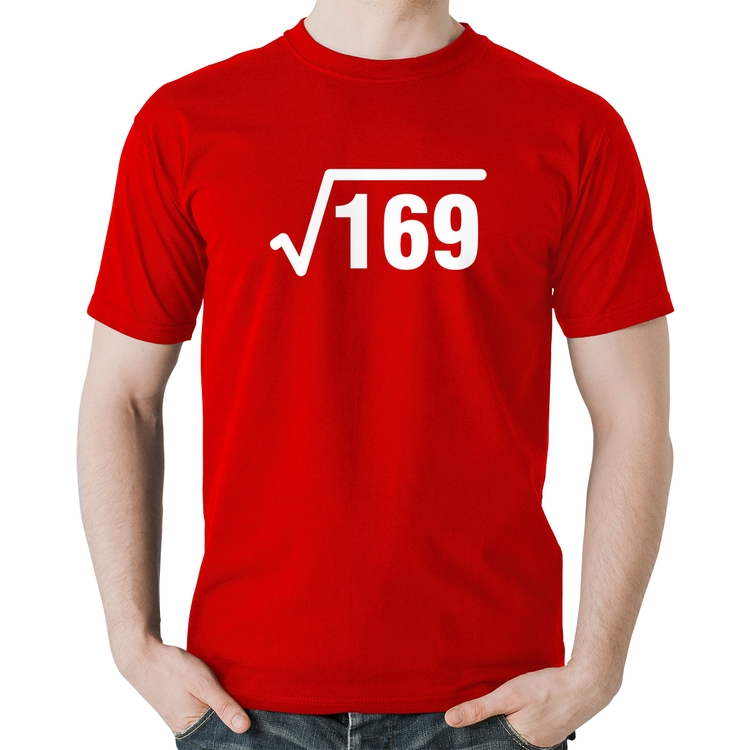 Camiseta Algodão Raiz Quadrada 169 - Vermelha
