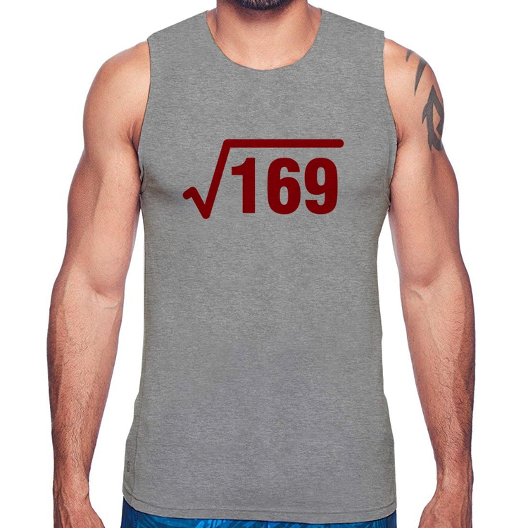 Regata Raiz Quadrada 169 - Cinza