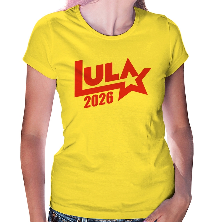 Baby Look Lula 2026 Estrela PT 13 - Amarela