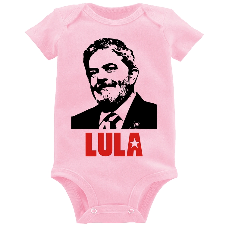 Body Bebê Lula 2026 PT 13 - Rosa Bebê