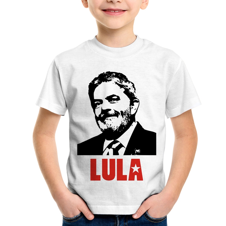 Camiseta Infantil Lula 2026 PT 13