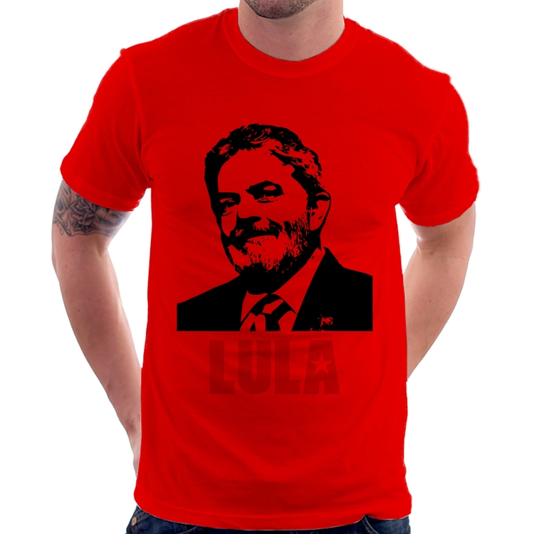 Camiseta Lula 2026 PT 13 - Vermelha
