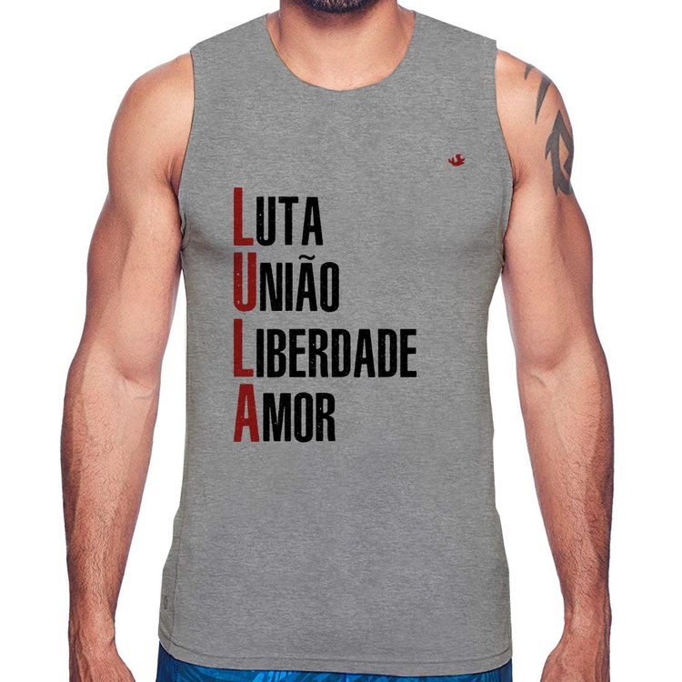Regata LULA - Luta, União, Liberdade e Amor - Cinza