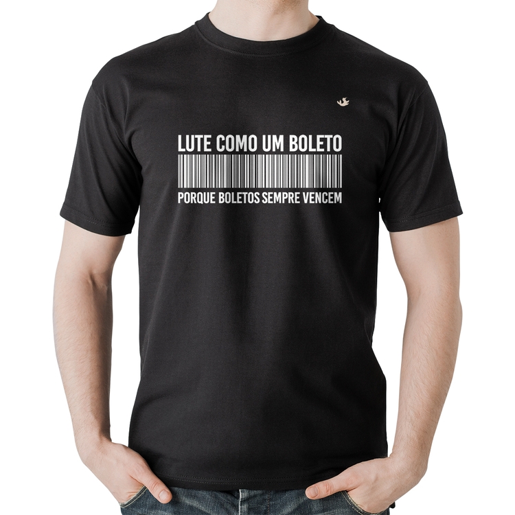 Camiseta Algodão Lute como um boleto