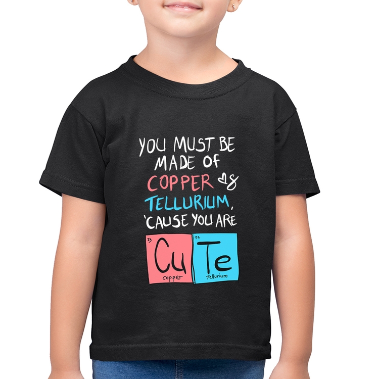 Camiseta Algodão Infantil Made of Cooper Cute