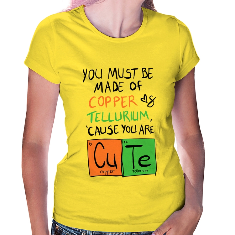 Baby Look Made of Cooper Cute - Amarela