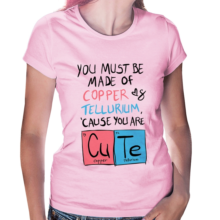 Baby Look Made of Cooper Cute - Rosa Bebê