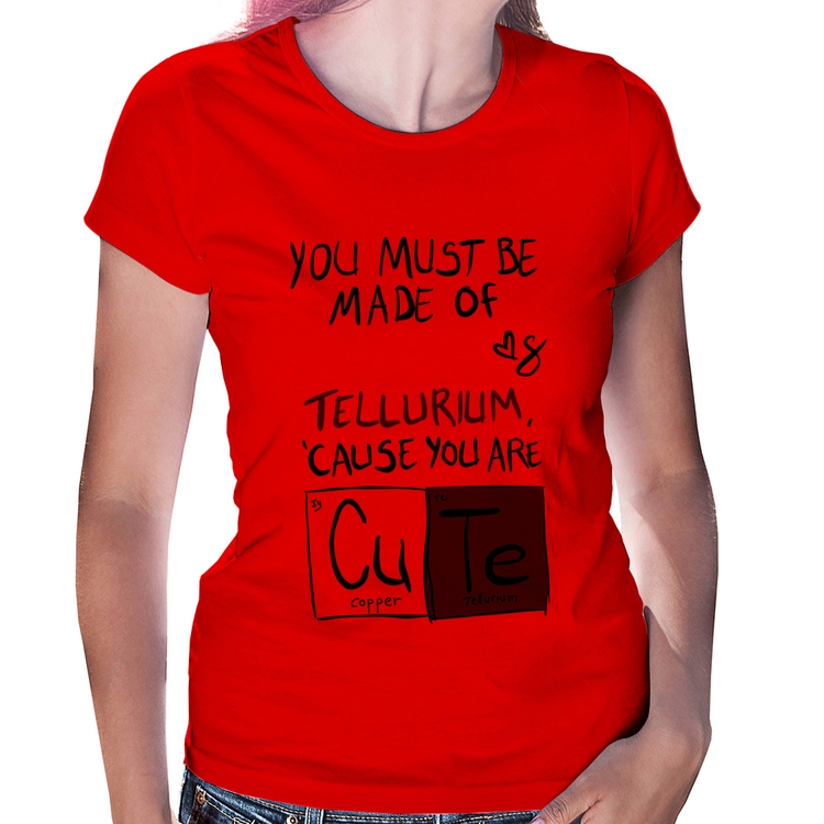 Baby Look Made of Cooper Cute - Vermelha