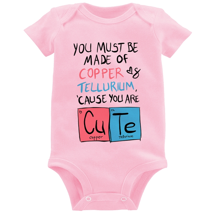 Body Bebê Made of Cooper Cute - Rosa Bebê