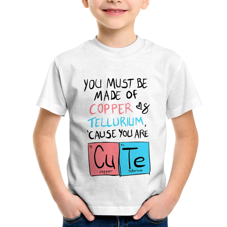 Camiseta Infantil Made of Cooper Cute