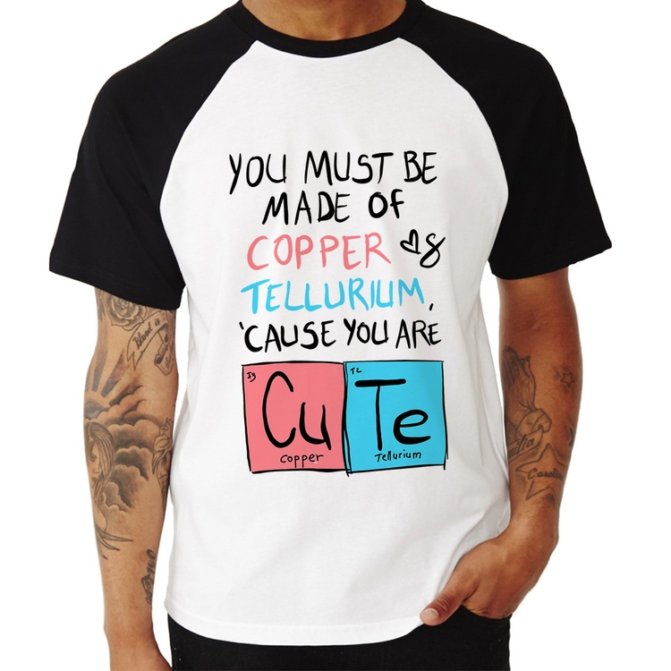 Camiseta Raglan Made of Cooper Cute