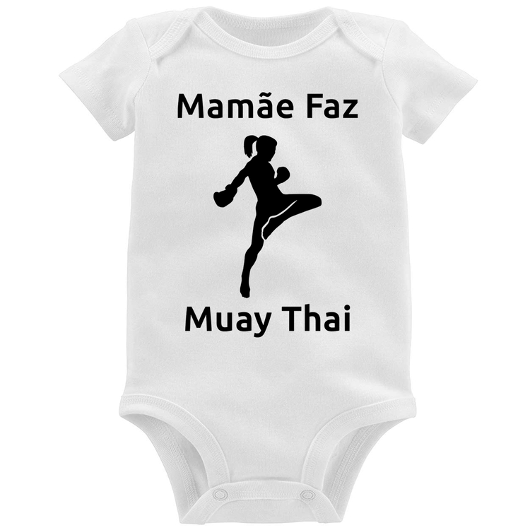 Body Bebê Mamãe Faz Muay Thai