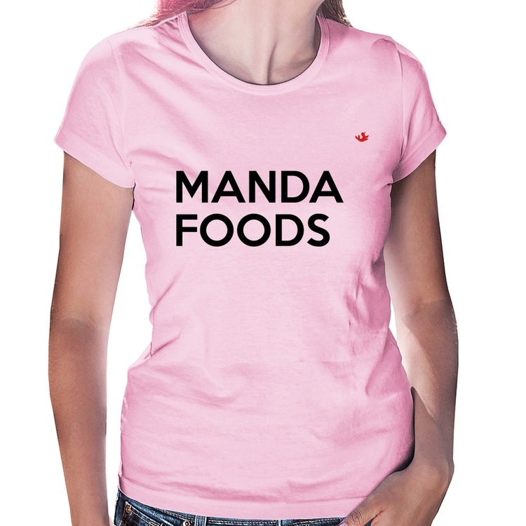 Baby Look Manda Foods - Rosa Bebê