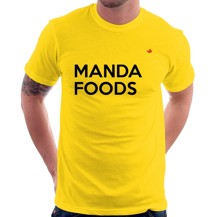 Camiseta Manda Foods - Amarela