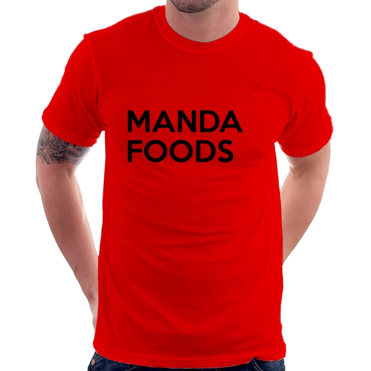 Camiseta Manda Foods - Vermelha