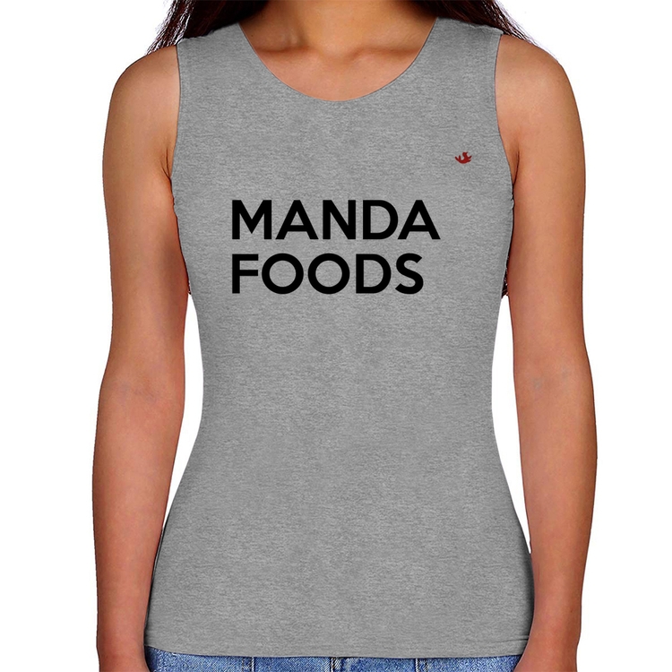 Regata Feminina Manda Foods - Cinza