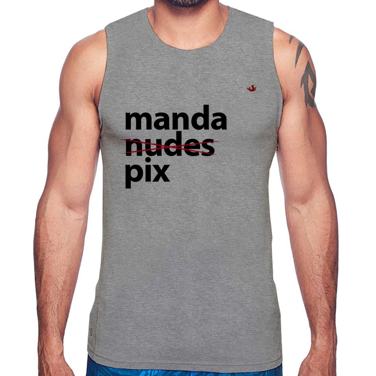 Regata Manda PIX - Cinza