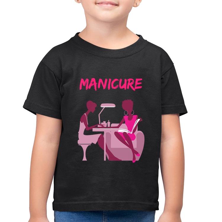 Camiseta Algodão Infantil Manicure