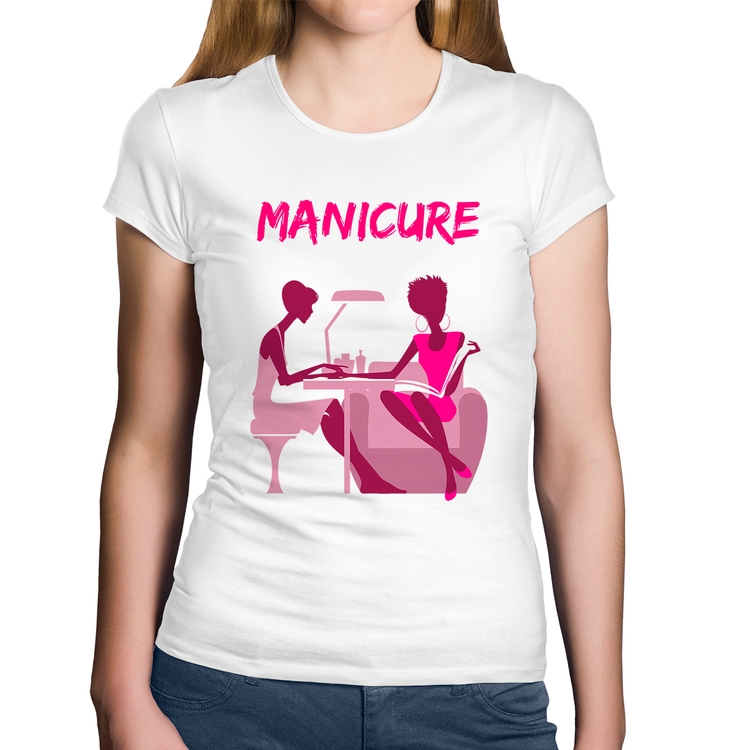 Baby Look Algodão Manicure - Branca