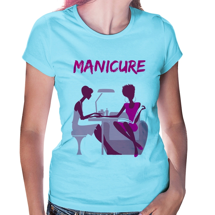 Baby Look Manicure - Azul Bebê