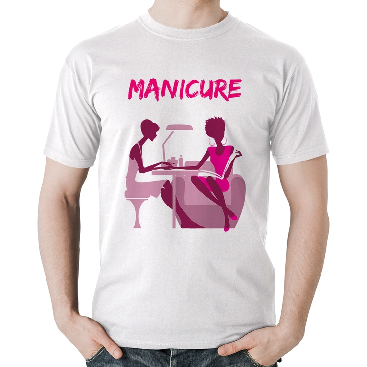 Camiseta Algodão Manicure - Branca