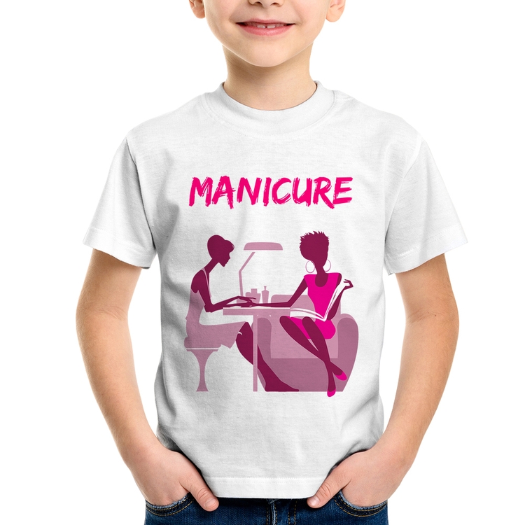 Camiseta Infantil Manicure