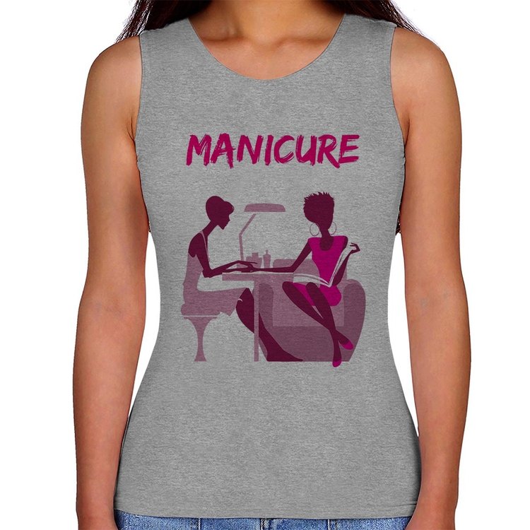 Regata Feminina Manicure - Cinza