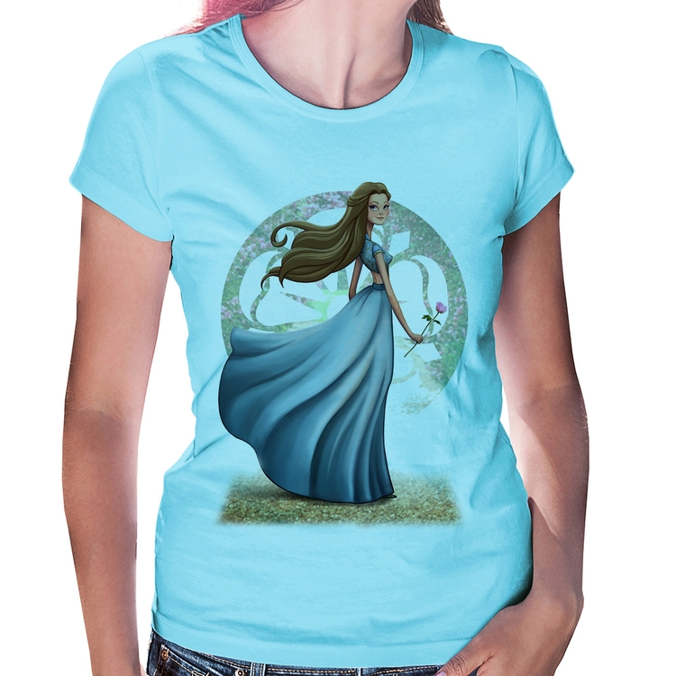 Baby Look Margaery Tyrell Art - Azul Bebê