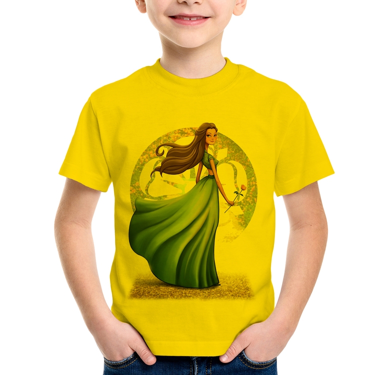 Camiseta Infantil Margaery Tyrell Art - Amarela