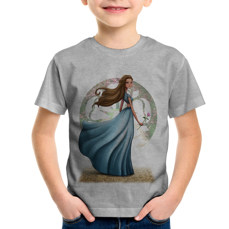 Camiseta Infantil Margaery Tyrell Art - Cinza