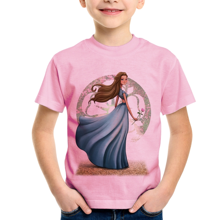 Camiseta Infantil Margaery Tyrell Art - Rosa Bebê