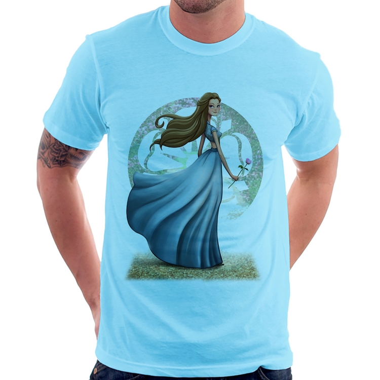 Camiseta Margaery Tyrell Art - Azul Bebê