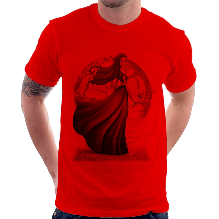 Camiseta Margaery Tyrell Art - Vermelha