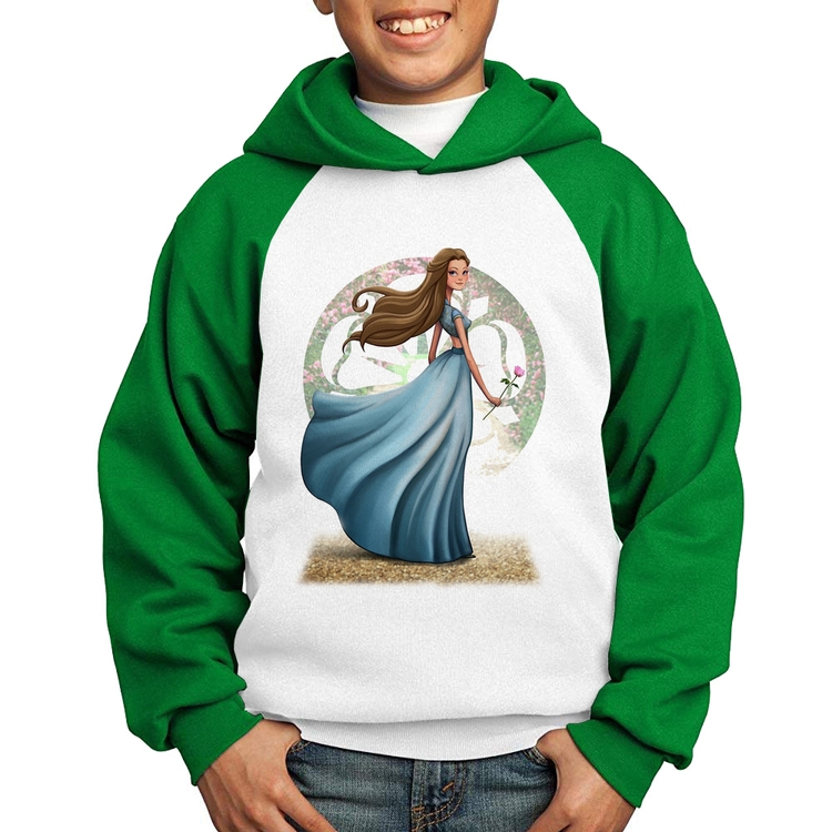 Moletom Infantil Margaery Tyrell Art - Branco/Verde