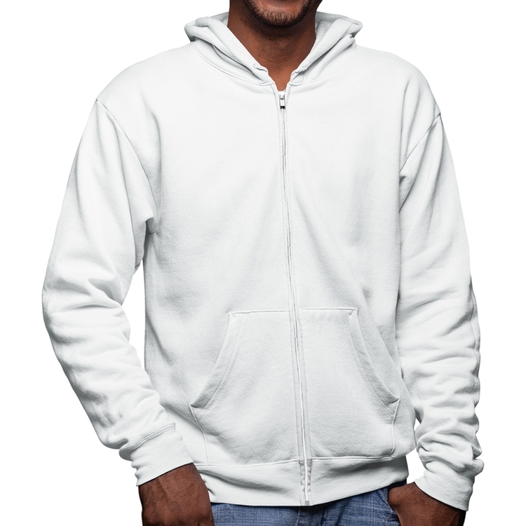 Blusa Moletom Cavalo Vintage Sunset Masculina com Capuz e Zíper - Branca