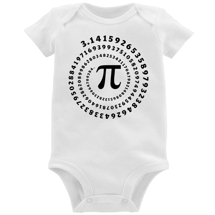 Body Bebê PI 3,14 Número Matemática