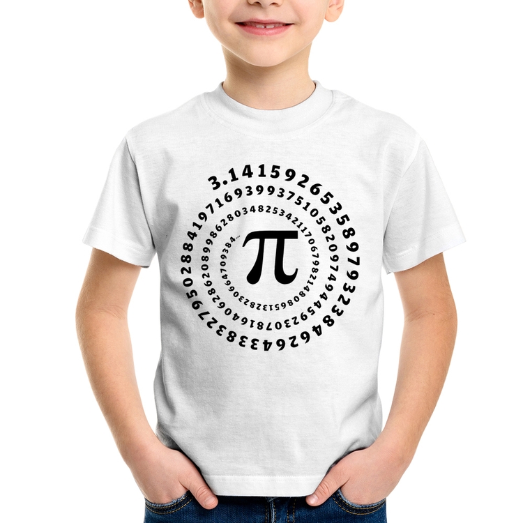 Camiseta Infantil PI 3,14 Número Matemática
