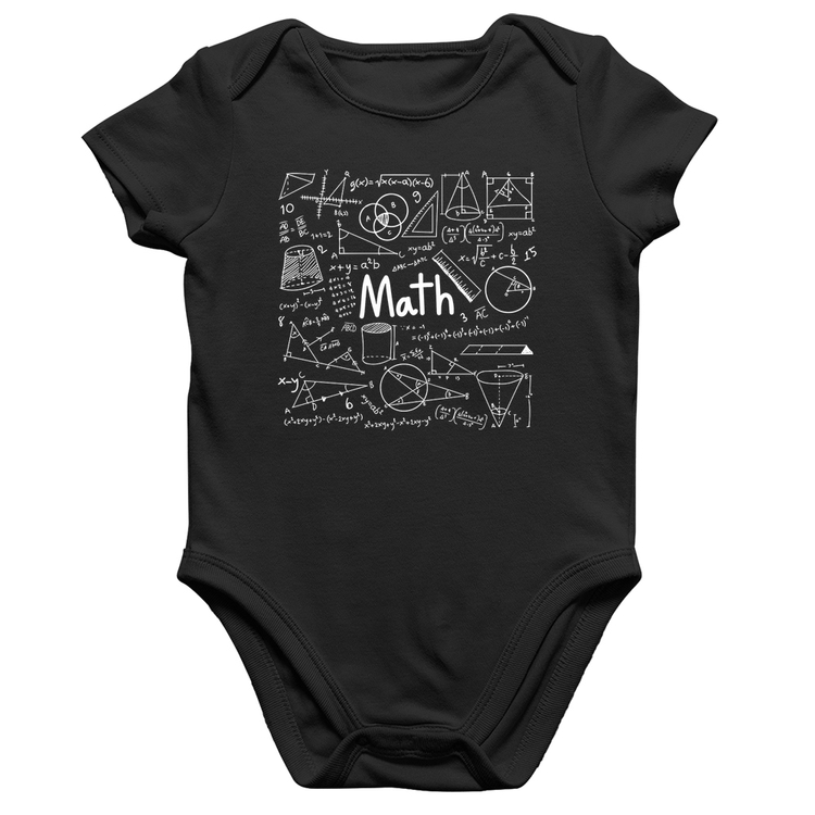Body Bebê Algodão Matemática