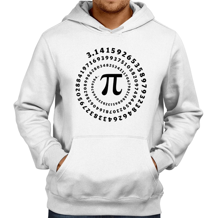 Moletom PI 3,14 Número Matemática - Branco