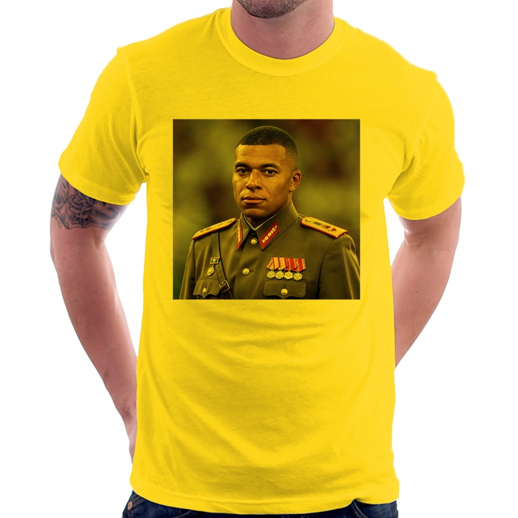 Camiseta Mbappé Meme Ditador - Amarela