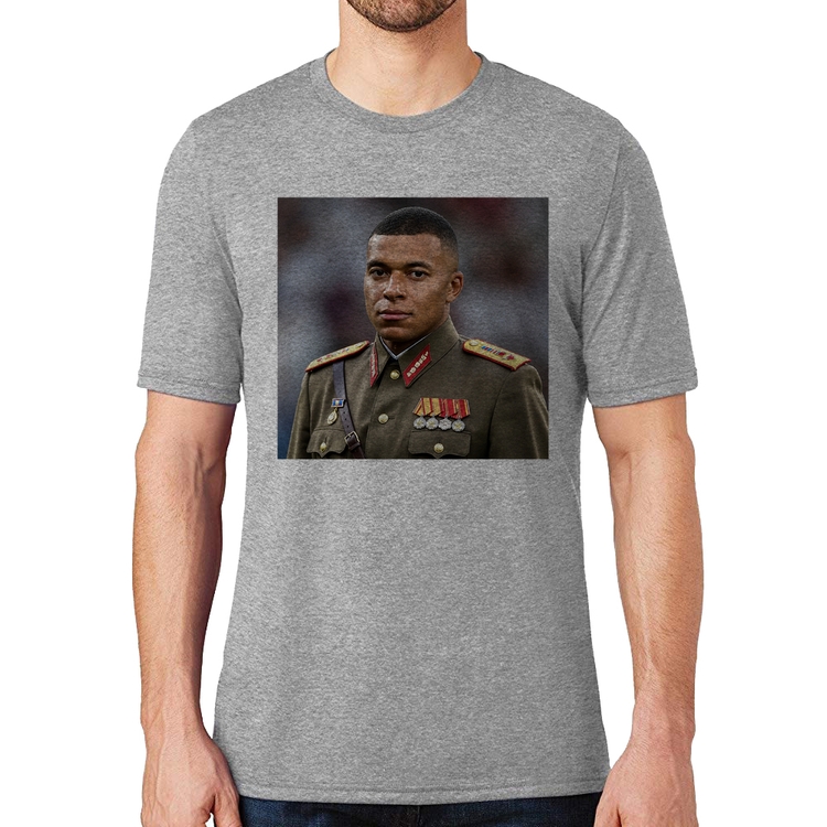 Camiseta Mbappé Meme Ditador - Cinza