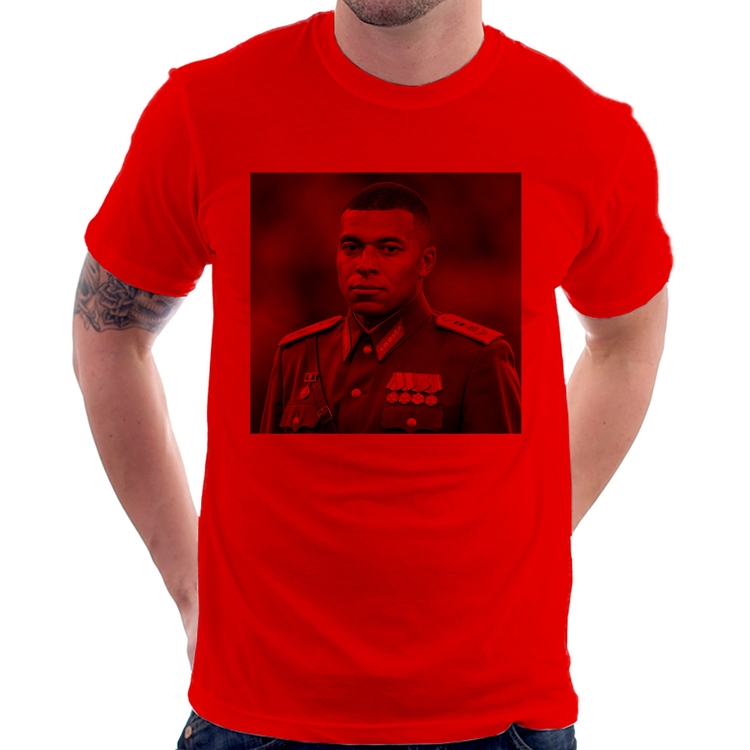Camiseta Mbappé Meme Ditador - Vermelha