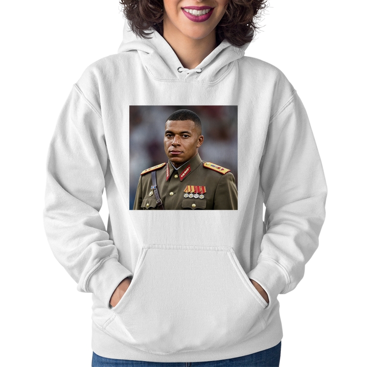 Moletom Feminino Mbappé Meme Ditador - Branco