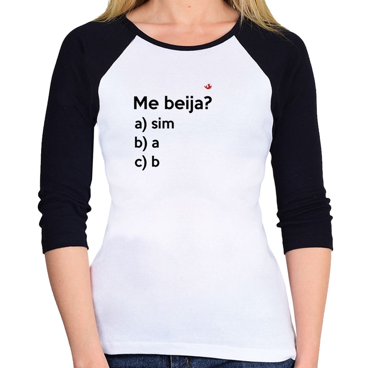 Baby Look Raglan Me beija? Manga 3/4