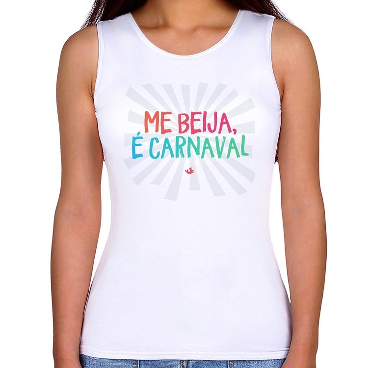 Regata Feminina Me beija, é carnaval