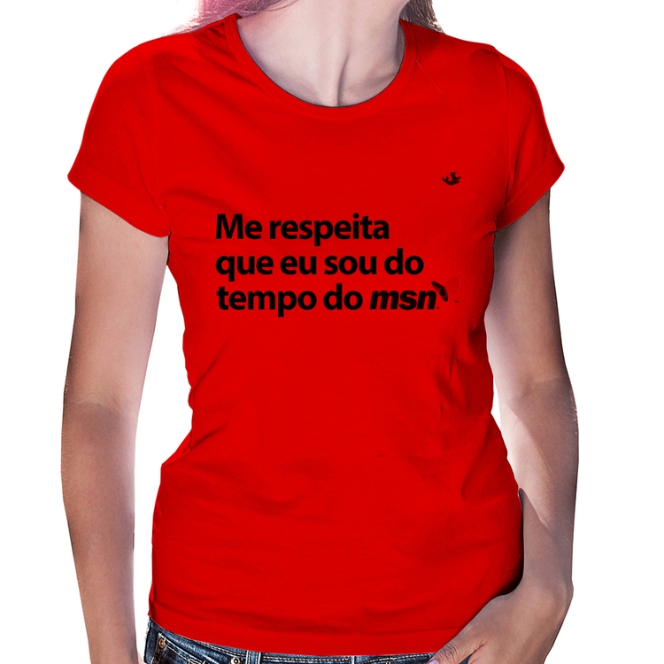 Baby Look Me respeita que eu sou da época do msn - Vermelha