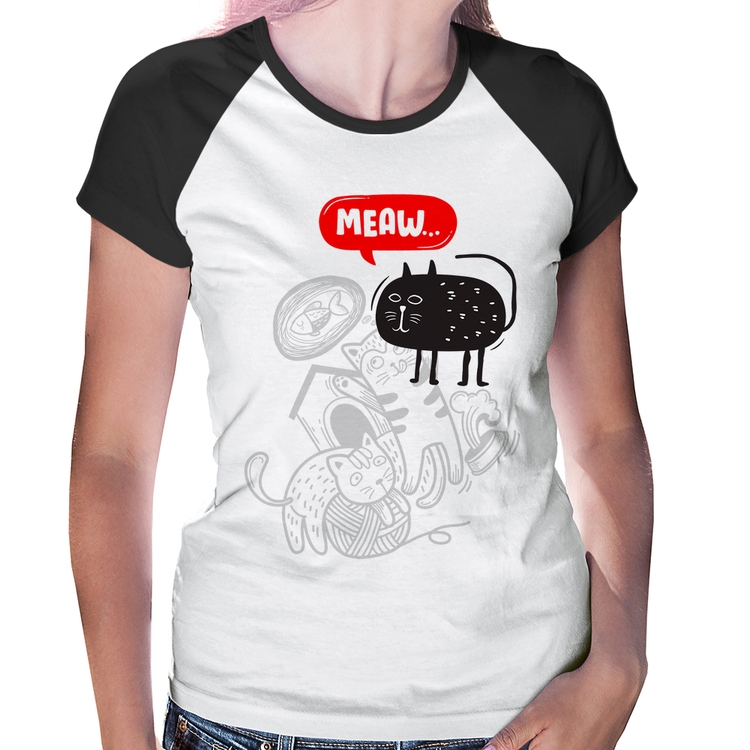 Baby Look Raglan Meaw