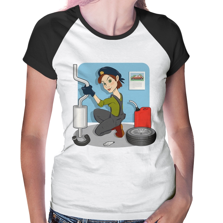 Baby Look Raglan Mecânica
