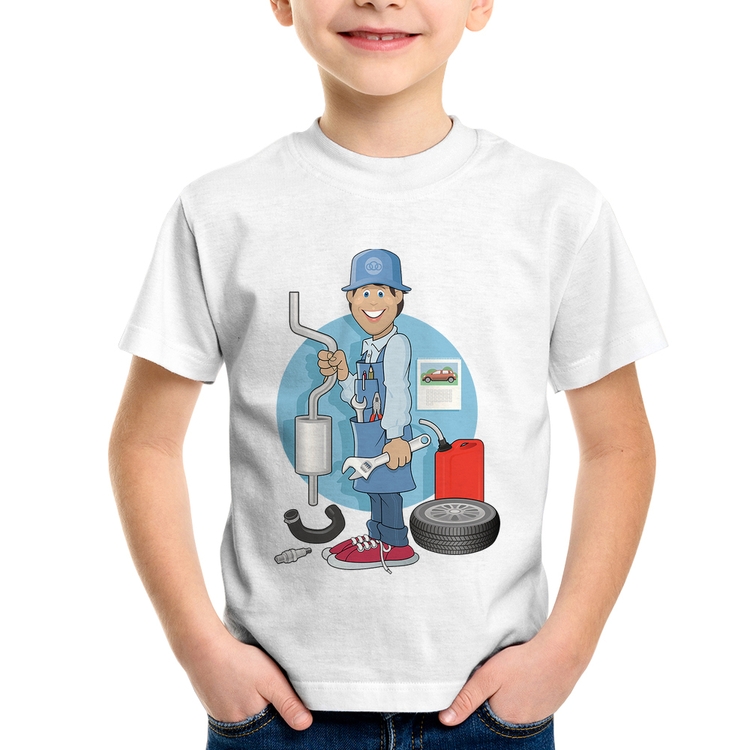 Camiseta Infantil Mecânico