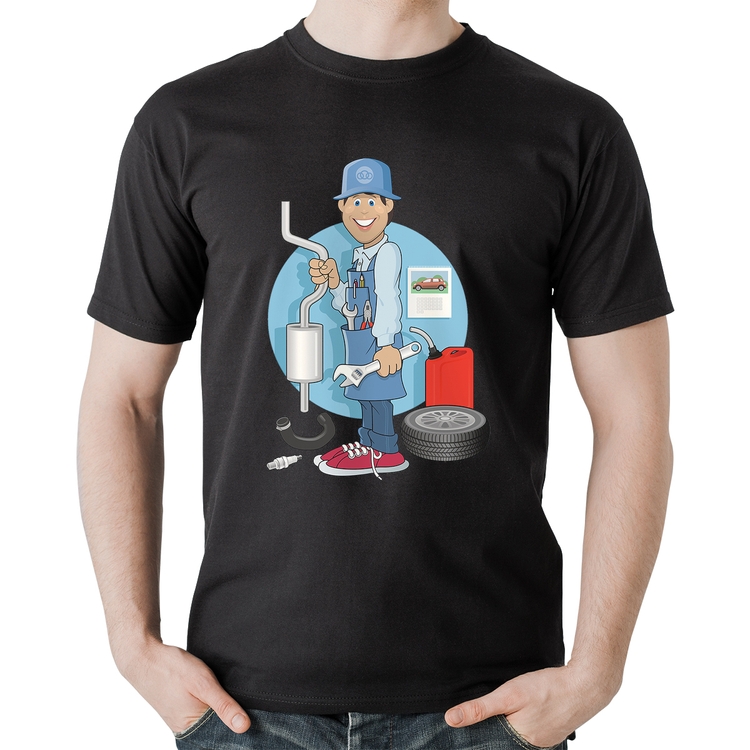 Camiseta Algodão Mecânico